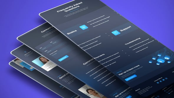 Videohive Clean Landing Page Mockup Corporate Presentation