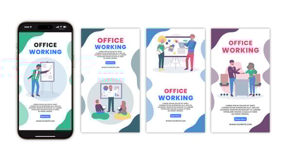 Videohive Office Working Instagram Story