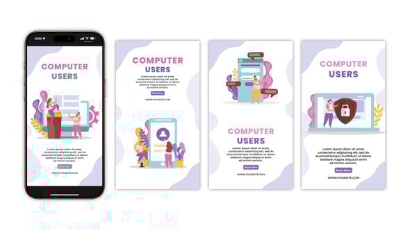 Videohive Computer Users Instagram Story
