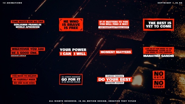 Videohive Creative Text Titles