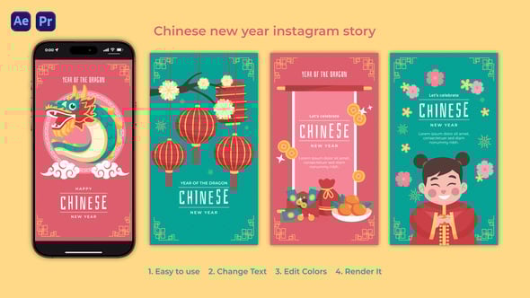Videohive Chinese new year instagram story 56036485