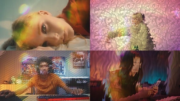 Videohive Distortion Glass and Light Leak Overlays