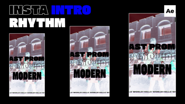Videohive Insta Rhythm Intro / Ae