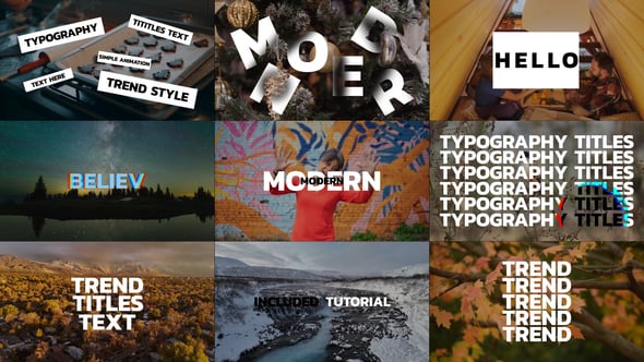 Videohive Kinetic Typography Titles | AE 56008210