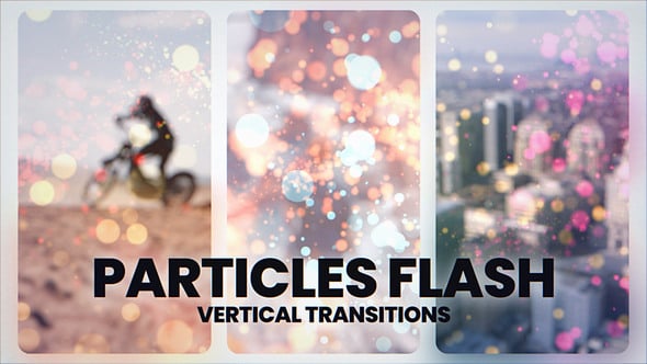 Videohive Vertical Particles Transitions