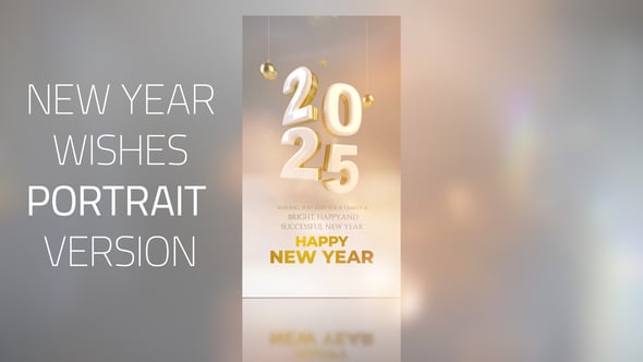 Videohive New Year Wishes 2025_Portrait