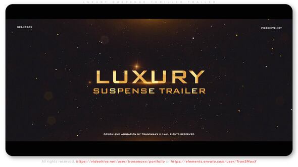 Videohive Luxury Suspense Thriller Trailer