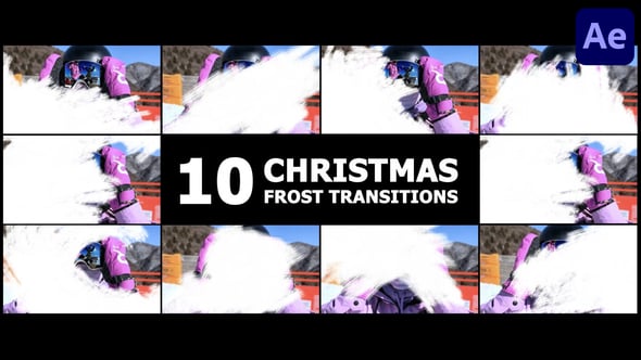 Videohive Christmas Frost Transitions | After Effects 55966641