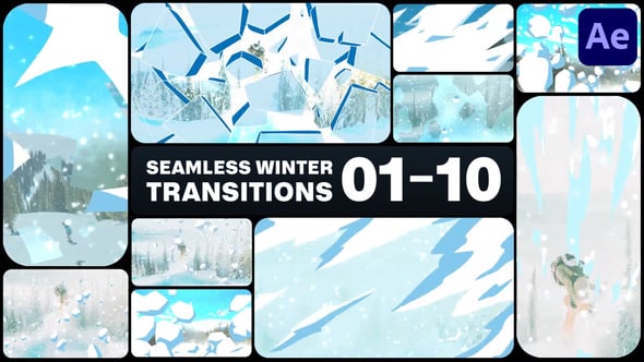 Videohive Seamless Winter Transitions for After Effects