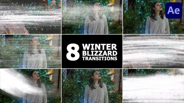 Videohive Winter Blizzard Transitions | After Effects