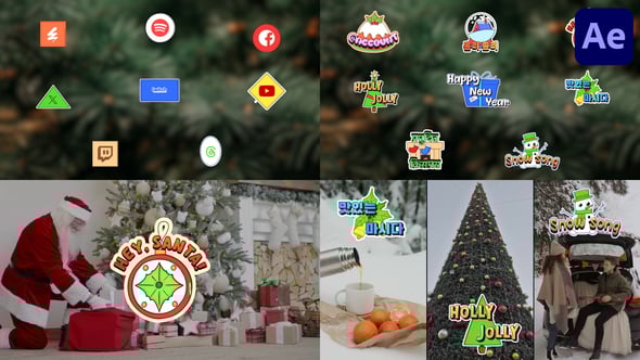 Videohive Christmas Logo Titles for After Effects