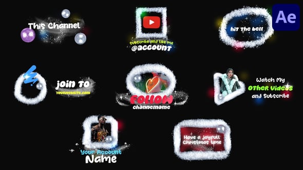 Videohive Stopmotion Christmas Snow Lower Thirds | After Effects