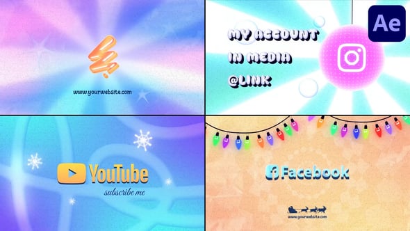 Videohive New Year Snow Logo Typography | After Effects
