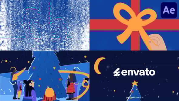 Videohive New Year Tree Logo Opener | After Effects