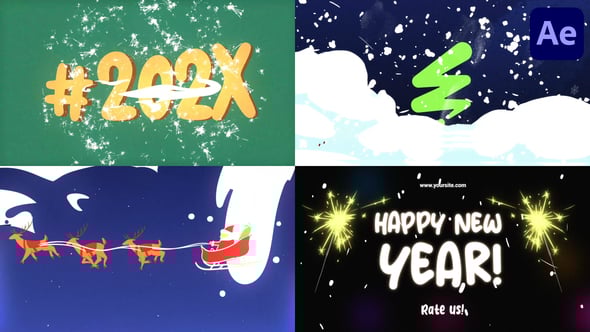 Videohive Christmas Snow Logo for After Effects