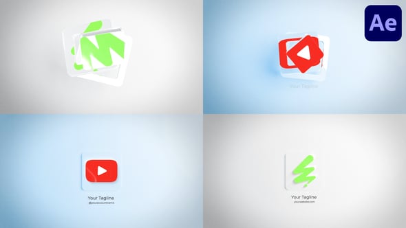 Videohive Minimal 3D Logo for After Effects 55866924