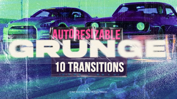 Videohive Grunge Transitions 55972661