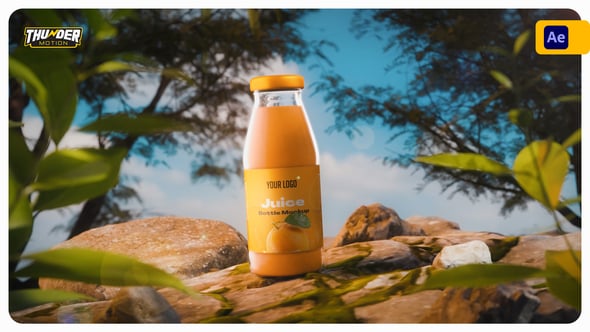 Videohive Juice Bottle Promo Mockup