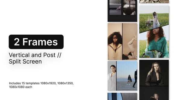 Videohive Split Screen Vertical and Post – Frames 2