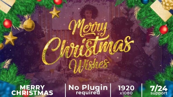 Videohive Merry Christmas and Happy New Year Wishes