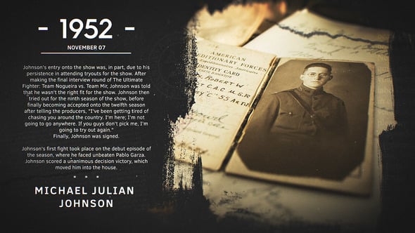Videohive The History 22525532