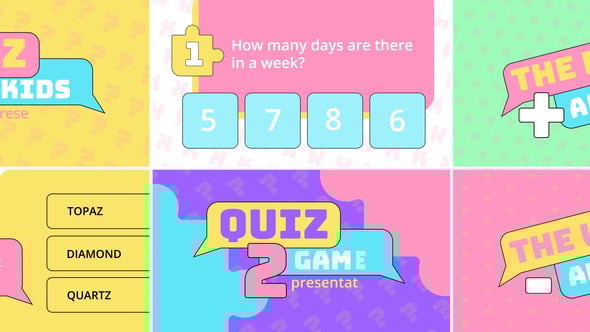 Videohive Education kids quiz