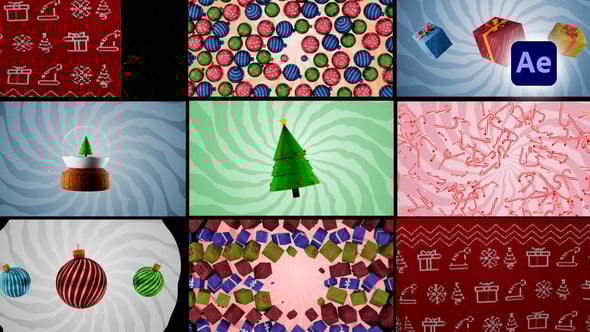 Videohive Festive Christmas Transitions
