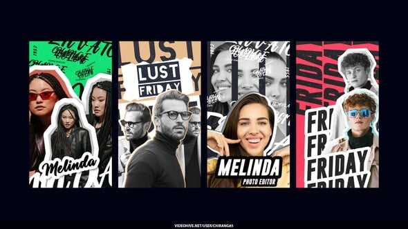 Videohive Glitch Poster Stories 56684952