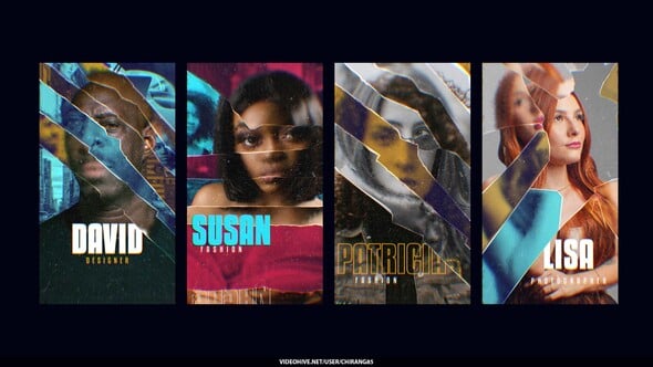 Videohive Glass Poster Stories