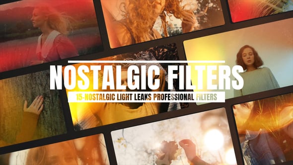 Videohive Nostalgic Light Leaks Professional Filters