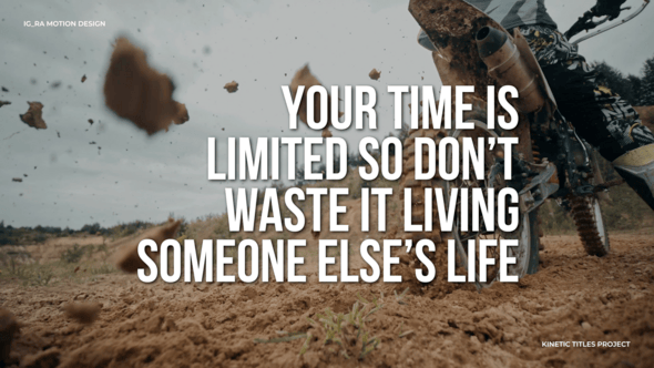 Videohive Kinetic Titles | AE 56526319