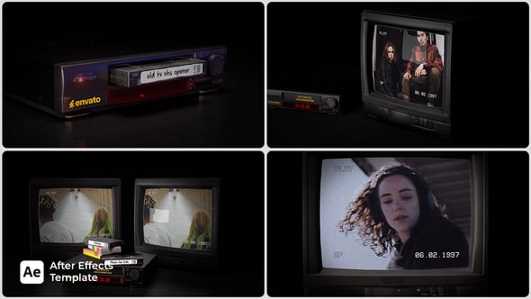 Videohive Old TV VHS Opener