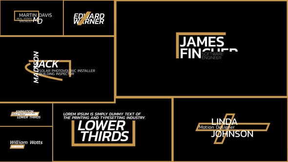 Videohive Clean Lower Thirds  AE 55843949