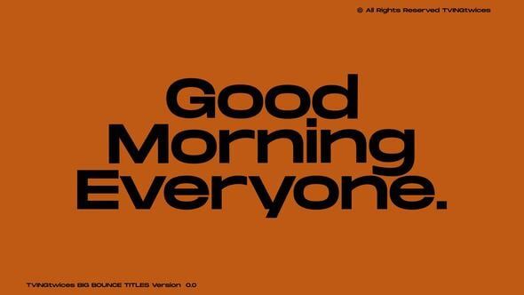 Videohive Bounce Text Animation AE
