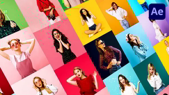 Videohive Mosaic Logo Reveal 56535072