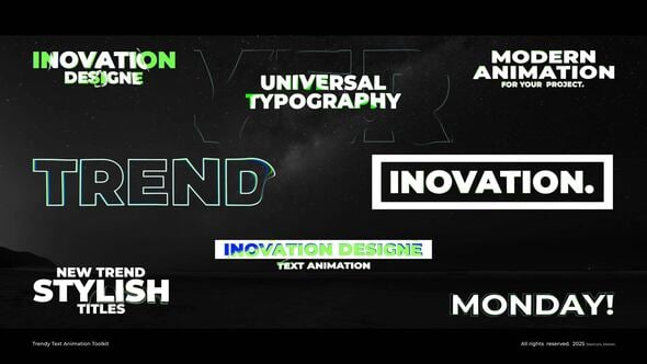 Videohive Trendy Text Animation Toolkit | After Effects