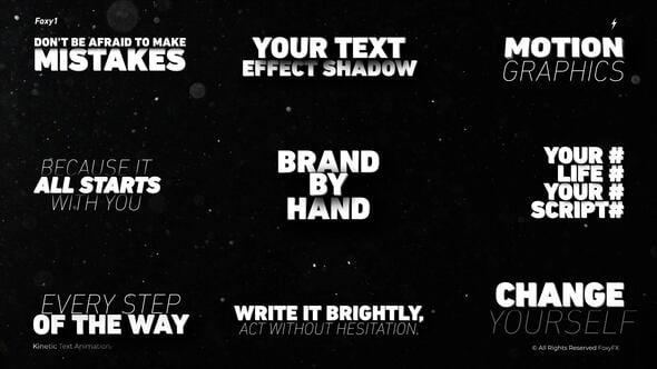 Videohive Kinetic Text Animation // AE