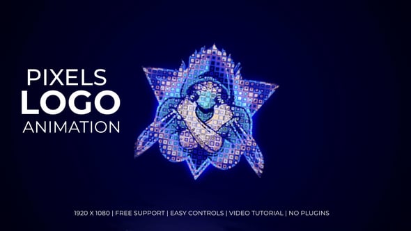 Videohive Pixel Logo Reveal 56566501