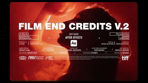 Videohive Animated Film End Credits V2 For After Effects