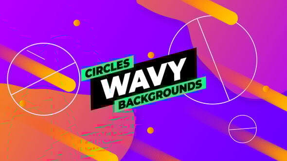 Videohive Circles Wavy Gradient Backgrounds