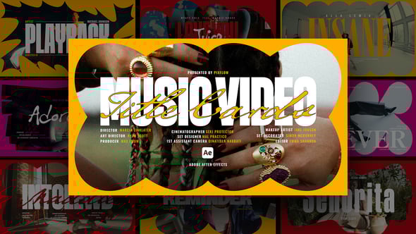 Videohive Music Video Title Card Templates For Ae