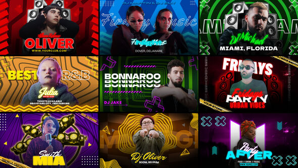 Videohive DJ Party Freeze Frame
