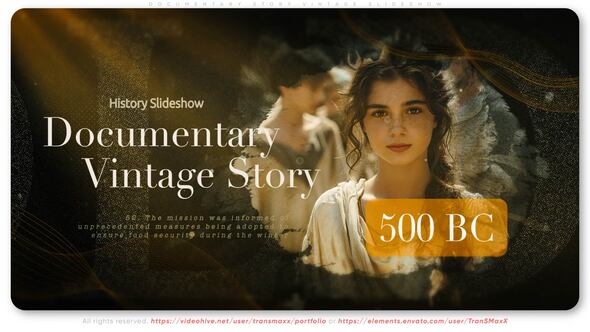 Videohive Documentary Story Vintage Slideshow
