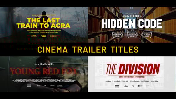 Videohive Cinema Trailer Titles | After Effects