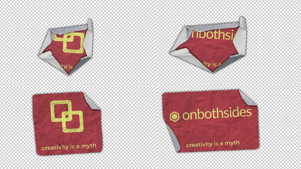 Videohive Crumpled Paper Logo Reveal