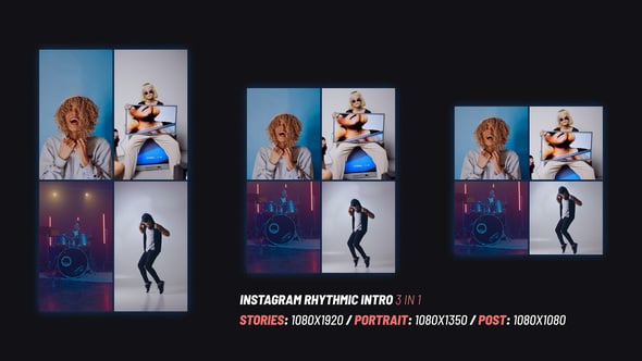 Videohive Instagram Rhythmic Intro 56585281