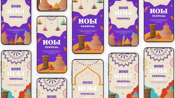 Videohive Indian Festival Holi Instagram Story