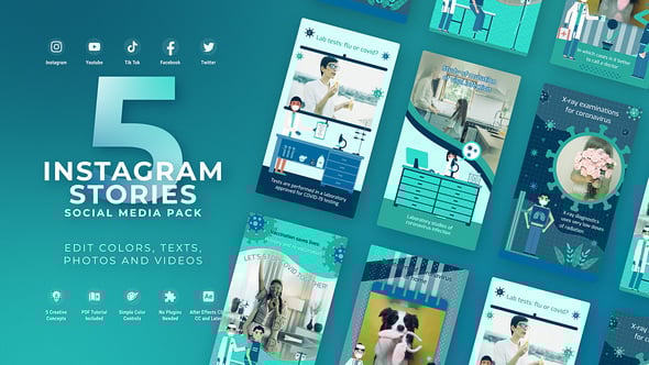 Videohive Medical and Healthcare Promo Covid 19 HMPV Vertical Intro