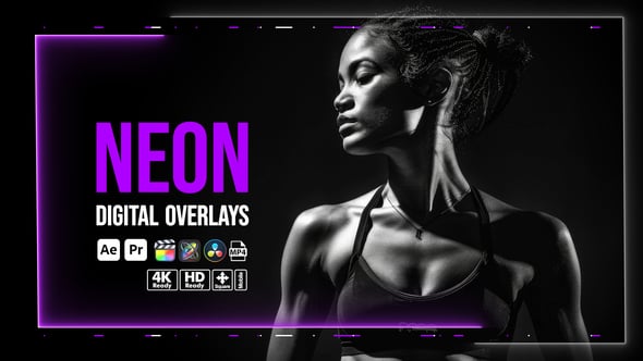 Videohive Neon Digital Overlays