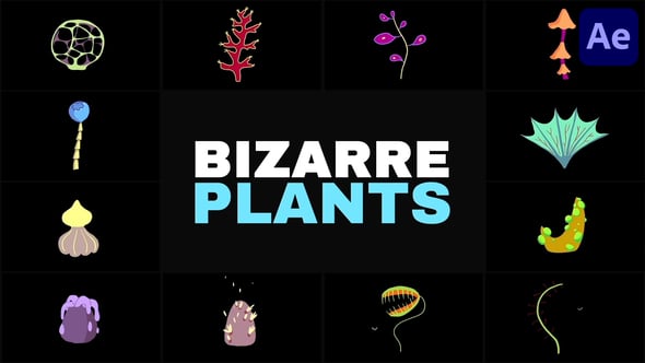 Videohive Bizarre Plants | After Effects